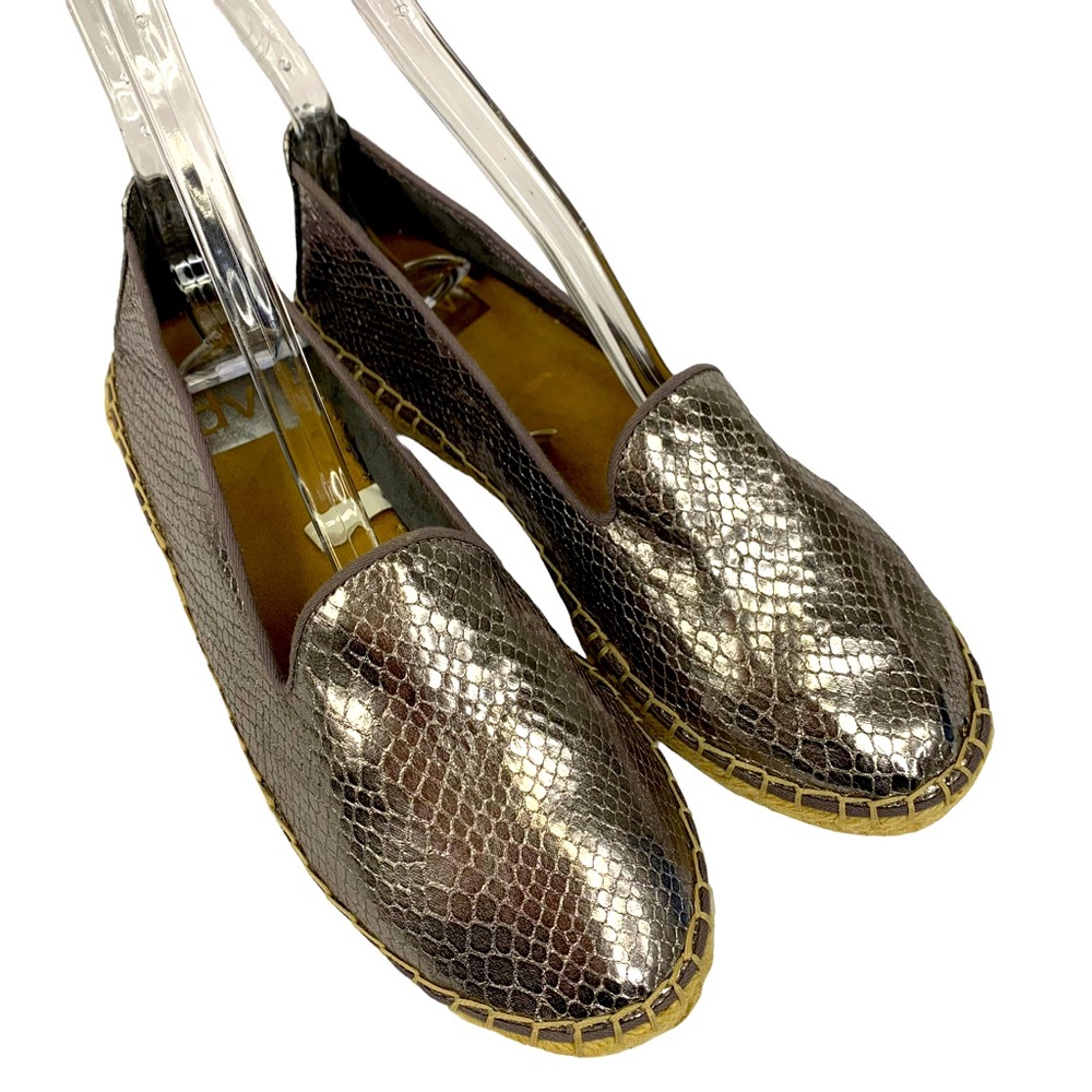 DV Dolce Vita Womens Metallic Round Toe Espadrille Slip On Shoes Size 7.5